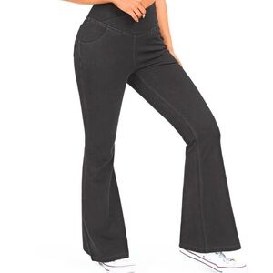 HALARA Women's Black Flare Jeans